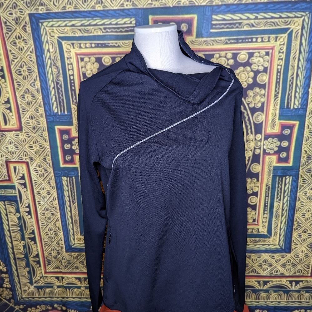 Sugoi Black Side Zip Mock Neck Top Large - Picture 5 of 11